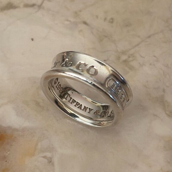 Tiffany & Co. 1837™ Concave 925 Sterling Silver Ring - Picture 1 of 11